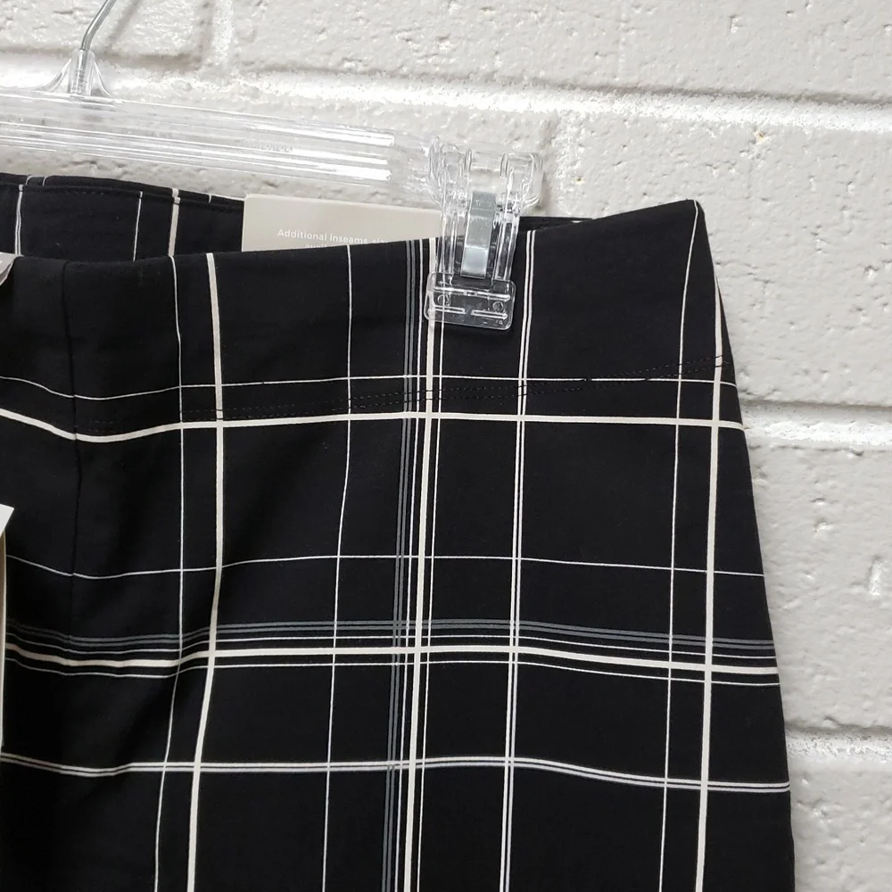 Chicos Black and White Checkered Womens Pants - Picture 3 of 7